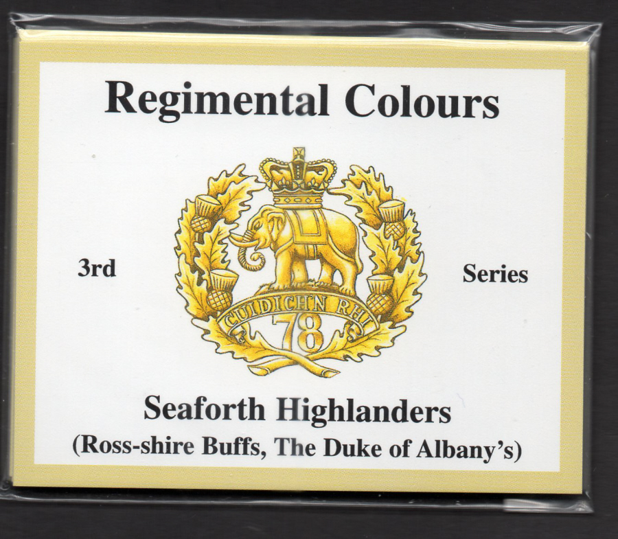 Seaforth Highlanders (Ross-shire Buffs, The Duke of Albany's) 3rd Series - 'Regimental Colours' Trade Card Set by David Hunter